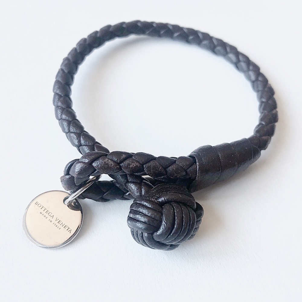 Bottega Veneta Nero Intrecciato Nappa Bracelet